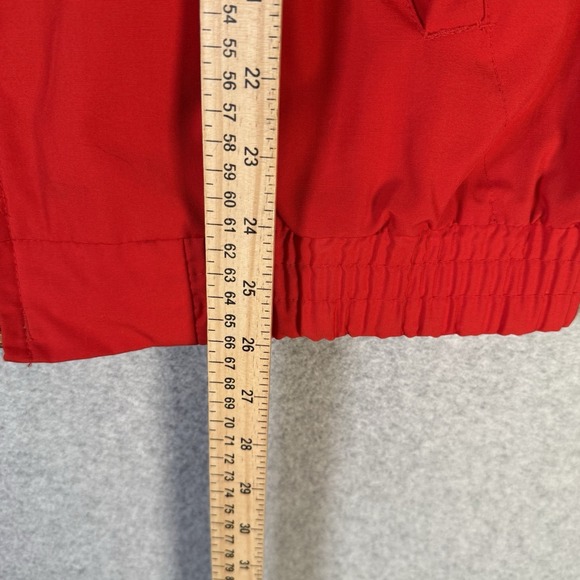 Fairway jacket mens large vintage red zip up lightweight golf 80s cotton - Picture 6 of 9